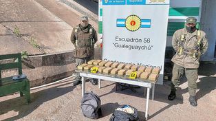 Dos mulas condenados por llevar marihuana por Entre Ríos