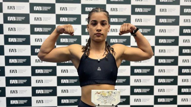 La campeona entrerriana Zamira Beber será una de las protagonistas de la pelea de fondo en Peñarol.