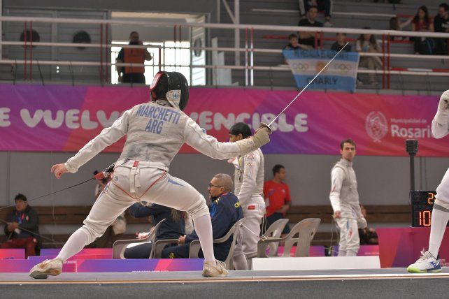 Franco Marchetti compitió en esgrima en los Juegos Suramericanos 2026.