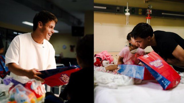 Un gesto que vale más que un gol: jugadores de Colón llevaron alegría al Hospital de Niños
