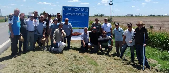 Ahora un tramo de la ruta provincial 13 se llama Carlos Alberto Pairetti