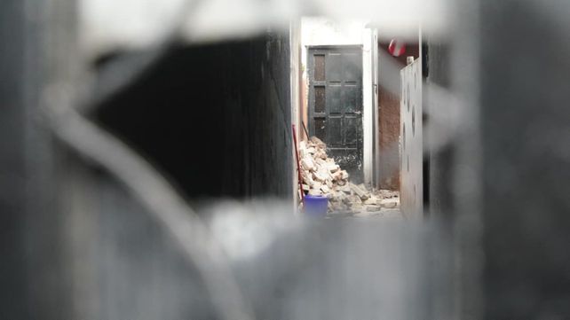 El derrumbe se produjo en una vivienda de barrio Azcuénaga.
