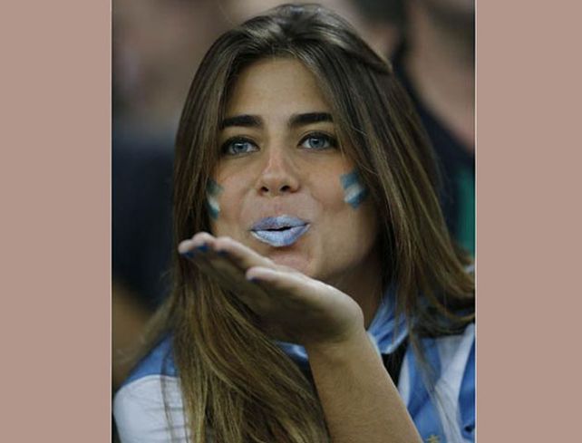 Las fotos de las chicas argentinas, las más linda del Maracaná