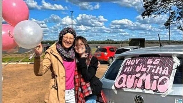 El día más feliz. Después de completar la última quimioterapia