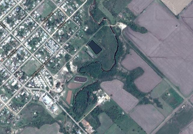 El accidente fue en la zona cercana a las lagunas cloacales de Hernandarias. (Foto: Google Maps)