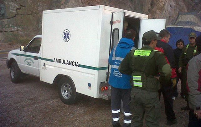 Cordillera de los andes. El turista santafesino se accidentó y fue internado.