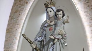 Fracción de la icónica imagen que por más de 50 años estuvo entronizada en la&nbsp; parroquia Nuestra Señora de la Merced, en San Justo.