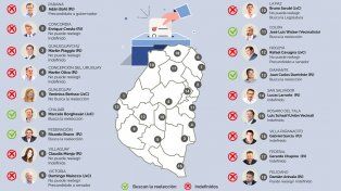 En ocho de las 10 ciudades más pobladas los intendentes no estarán en la boleta