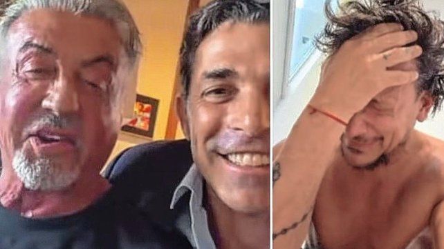 Sylvester Stallone sorprendió a Nicolás Vázquez con una videollamada.