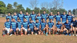 El plantel de Los Pumas Classics que se volvió a presentar en la ciudad de Santa Fe.