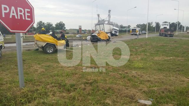 Por la mañana. El siniestro ocurrió pasadas las 9 en el cruce de la ruta nacional 34 y la provincial 65.&nbsp;