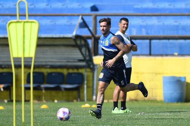 En acción. El zurdo, de 29 años, ya entrenó junto a sus nuevos compañeros.