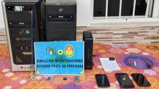 Se hicieron este martes allanamientos en casas de Paraná, se secuestraron computadoras y se identificó a dos hombres