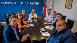 La intendenta de Paraná se reunió con los sindicatos de trabajadores municipales