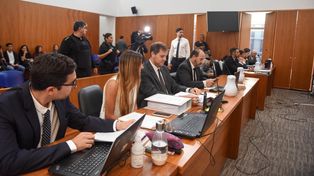 La sala de audiencias donde se juzga la muerte de Carlos Bocacha Orellano en el Centro de Justicia Penal.&nbsp;