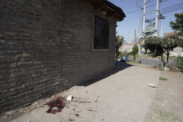 Calle Ameghino al 199 (y Patricias Argentinas) lugar donde se produjo la balacera.