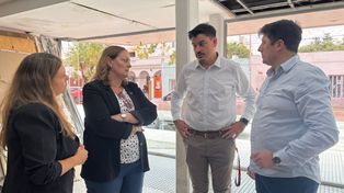 Durante la recorrida, Ciancio destacó que la intervención forma parte de una planificación para fortalecer la capacidad de respuesta del hospital.