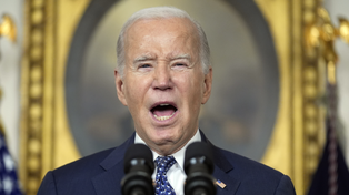 Biden durante una ceremonia en la Casa Blanca el 8 de febrero.&nbsp;