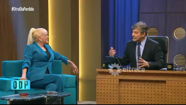 Mario Pergolini y Valeria Lynch protagonizaron un divertido intercambio en Otro día perdido