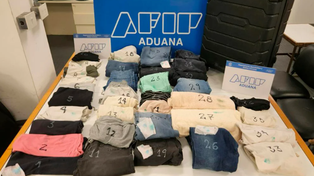 Una joven fue detenida en Ezeiza con 10 kilos de cocaína impregnada en la ropa de su valija