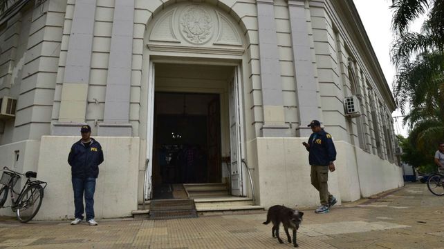 El allanamiento en la Municipalidad se cumple desde la mediamañana.&nbsp;