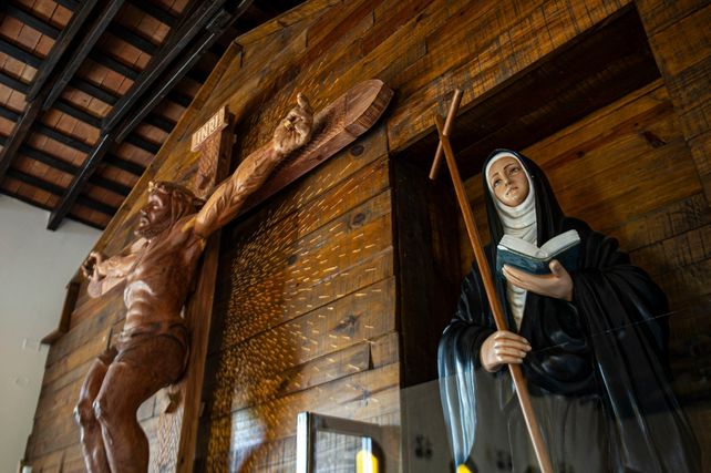Imagen de la beata en la Santa Casa que aun funciona en Capital Federal y donde se hacían los ejercicios espirituales.