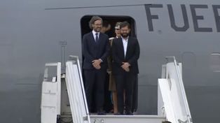 El presidente de Chile, Gabriel Boric, arribó al aeropuerto de Ezeiza, donde fue recibido por el canciller Santiago Cafiero.