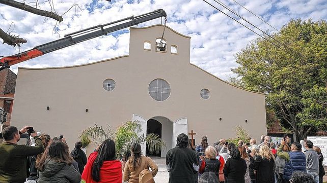 Paraná: nueva campana para la parroquia Cristo Peregrino