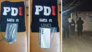 El joven, nieto de l víctima, quien fue detenido por el robo y el celular secuestrado por la policía