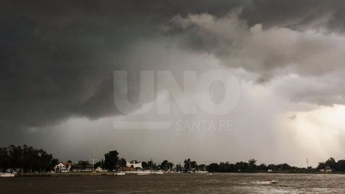 Rige un alerta por tormentas fuertes que abarca a la ciudad de Santa Fe