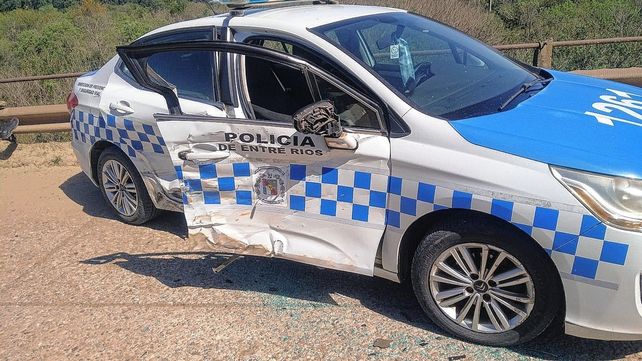Persecución, choque y el secuestro de 581 panes de marihuana