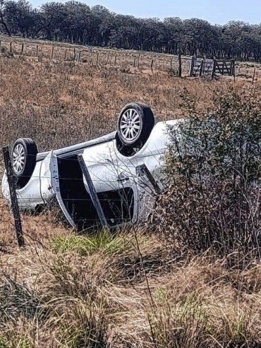 Ruta 18: cuatro cadetes de la Policía siguen hospitalizados luego de un accidente