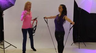Mirta de Fussi grabo nuevos micros de sus clases para la TV local
