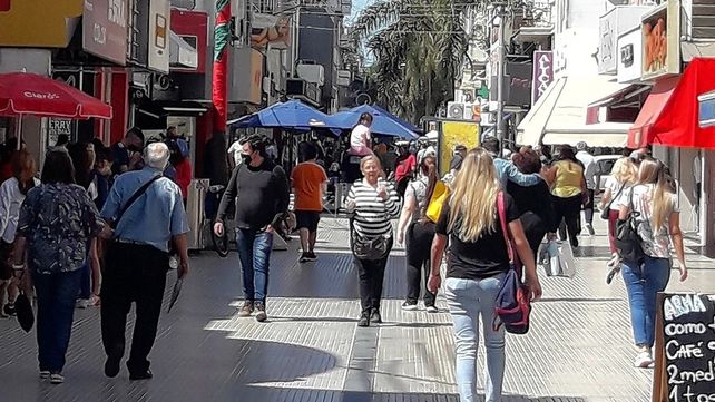 La peatonal de la ciudad de Santa Fe