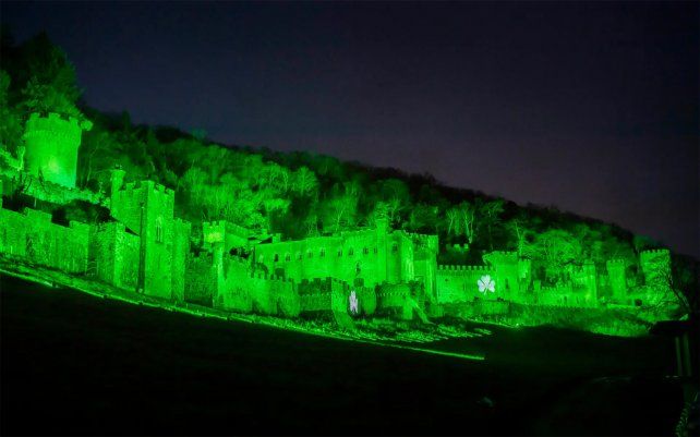 Castillo de Gwrych en Abergele, Gales del Norte Fotografía.