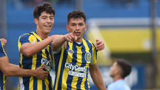 Goleadores. Gaspar Duarte y Facundo Alarcón anotaron los tantos auriazules.