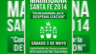 Marcha Mundial de la Marihuana: en Santa Fe las Juventudes políticas se movilizan a Plaza de Mayo