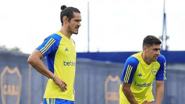 Edinson Cavani y Miguel Merentiel continuarán en la delantera de Boca.