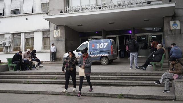 El pasajero de Uber Moto fue derivado al Hospital Eva Perón