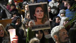 Varias figuras mediáticas participaron de la marcha contra Lotocki