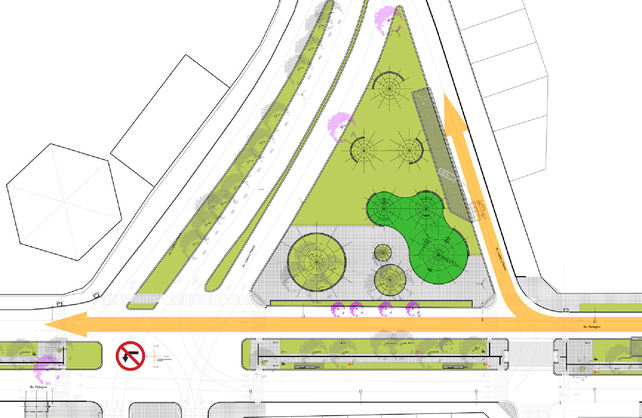 Circulación por Bulevar Pellegrini hacia el oeste. No se podrá girar a la izquierda para ingresar a avenida Freyre.