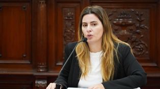 Lionella Cattalini, presidenta de la Comisión de Acuerdos en la Legislatura santafesina.
