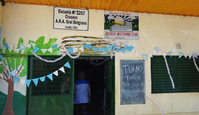 La escuela Nº 1257 de barrio Las Flores.