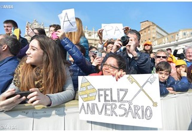 Era Francisco. La red oficial del Vaticano publicó una entrevista dada a Televisa por los dos años de papado.