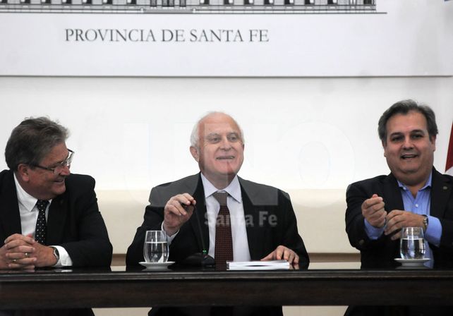 Contacto. El mandatario dijo que su gestión es de “cercanía con el territorio / Foto: Juan Manuel Baialardo - Uno Santa Fe