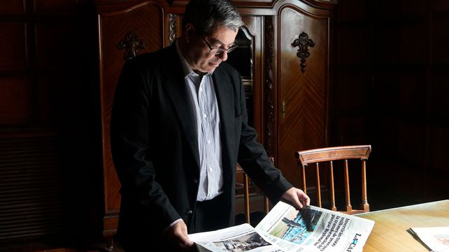 Mart&iacute;nez en una entrevista en el diario La Capital.