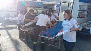 Dos personas asistidas por inhalar humo en un incendio en zona sur