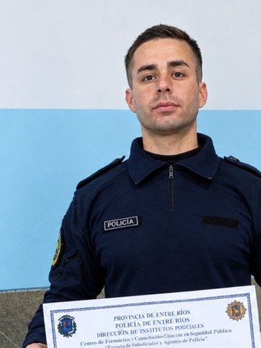 Un policía entrerriano completó un curso internacional de negociador