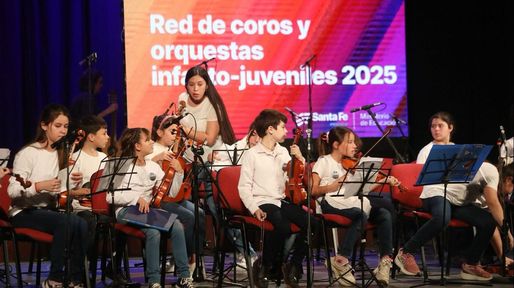 Música de lujo en El Círculo: se presenta la Red de Coros y Orquestas Infanto Juveniles