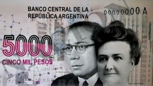 Cecilia Grierson comparte el billete con Ram&oacute;n Carrillo.&nbsp;